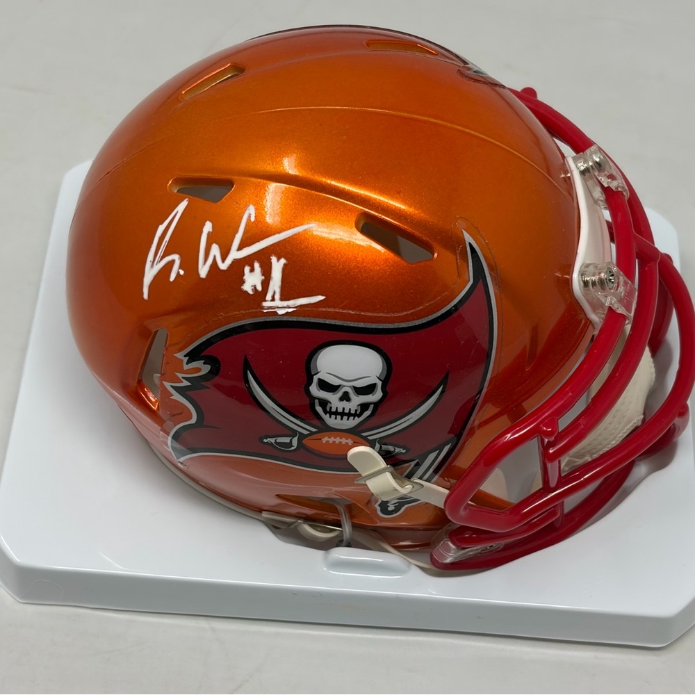 Rachaad White signed‎ Tampa Bay Buccaneers Mini Helmet Beckett
